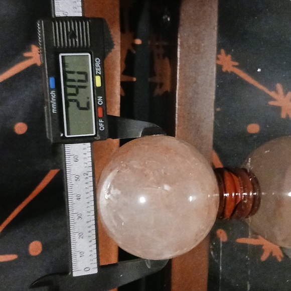 Fire Quartz Sphere - Picture 8 of 8